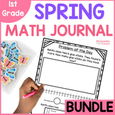 Spring Math Journals Bundle- First Grade Word Problem Spir