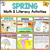 Spring Math and Literacy Centers Bundle