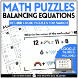 Spring Math Logic Puzzles: Balancing Equations for March
