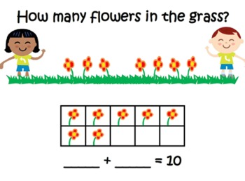 Preview of Spring Math Mats ~ Making 5 ~ Making 10 ~ Addition ~ Subtraction ~ Word Problems