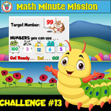 Spring Math Minute Mission Challenge #13 Task - Open Ended - FREE