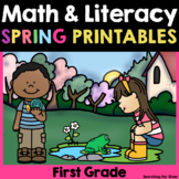 Spring Math & Literacy Printables {1st Grade} PDF & Digita