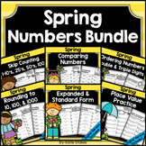 Spring Math Numbers Bundle | Place Value, Skip Counting, O
