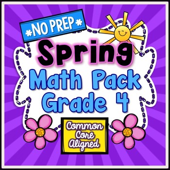 Preview of Spring No Prep Math - 4th Grade