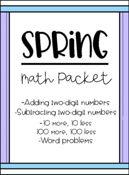 Preview of Spring Math Packet