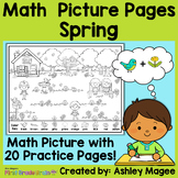 Spring Math Picture Pages: Addition, Subtraction, Graphing