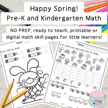 Preview of Spring Math Practice and Activities