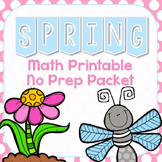 Spring Math Printable No Prep Packet