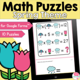 Spring Math Puzzles for Google Forms™