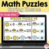 Spring Math Puzzles for Google Slides™ 