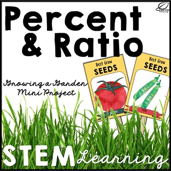 Preview of Spring Math STEM Project: Ratios and Percents | Printable & Google Digital