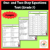 Spring Math:Solving One- and Two-Step Equations Test (Grad
