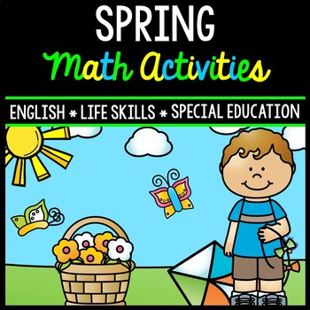 Preview of Spring Math - Special Education - Life Skills - Print and Go Worksheets