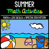 Summer Math - Special Education - Life Skills - Print and 