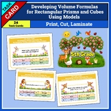Spring: Math TEKS: 5.4G: Volume Formulas: Rectangular Prisms & Cubes Using Model