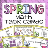 Spring Math Task Cards (Place Value, Double Digit Addition
