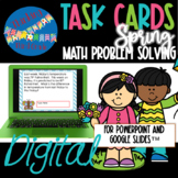 Spring Math Task Cards | DIGITAL | Math Centers Problem Solving