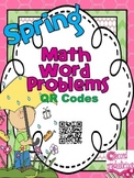 Spring Activities Math Word Problems with QR Codes