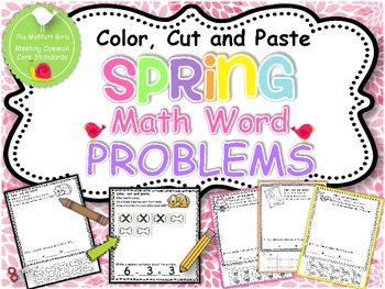 Preview of Spring Math Word Problems {Common Core Aligned!)