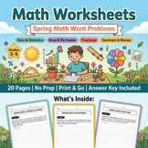 Spring Math Word Problems – Multi-Step Problems | Grade 5–6