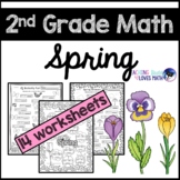Preview of Spring Math Worksheets 2nd Grade Common Core
