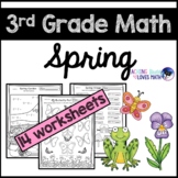 Preview of Spring Math Worksheets 3rd Grade Common Core