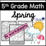 Spring Math Worksheets 5th Grade Common Core
