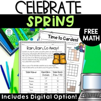 Preview of Spring Math Worksheets Activities Center