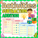 Summer Spring Math Worksheets Addition Subtraction Kinderg