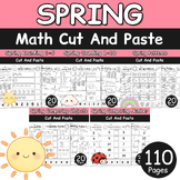 Spring Math Worksheets Bundle | Counting, Comparing Numbers & Objects, Patterns