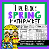 Spring Math Worksheets Packet