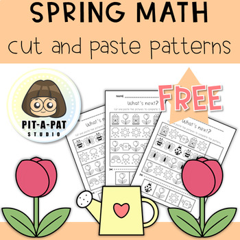 Preview of Spring Math Worksheets, Spring Patterns