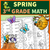 Preview of Spring Math Worksheets Third Grade No Prep Printables