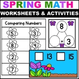 Spring Math Worksheets and Activities Comparing and Orderi