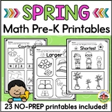 Spring Math Worksheets for Preschool