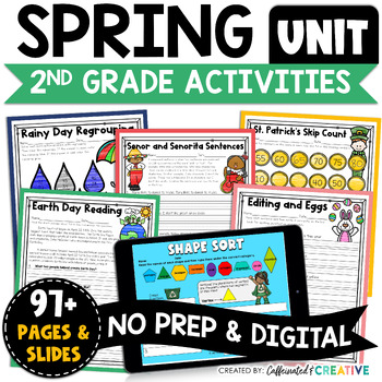 Preview of Spring | St. Patrick's Day | Easter | Earth Day | Cinco de Mayo Activities Unit