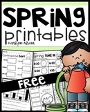 Spring Math and Literacy Activity Pack [First Grade] FREEBIE!