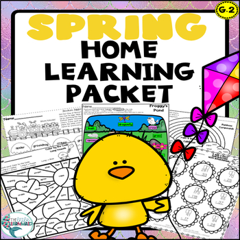 Preview of Spring Math and Literacy Home Learning Packet