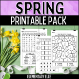 Spring Math and Literacy Printable Pack