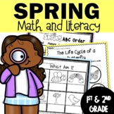 Spring Worksheets - 1st and 2nd Grade Math and ELA Pages M