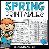 Spring Math and Literacy Printables Packet [Kindergarden] 