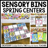 Spring Math and Literacy Sensory Bins