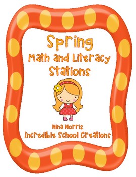 Preview of Spring Math and Literacy Stations - aligned with The Core