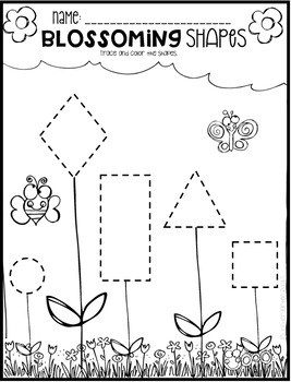 spring math and literacy worksheets for preschool distance learning