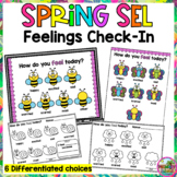 Spring May Character SEL Feelings Daily Check-in Activity 