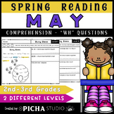 Spring May Reading Comprehension Passages with WH question