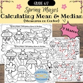 Spring Maze: Calculating Mean & Median (Measures On Center)