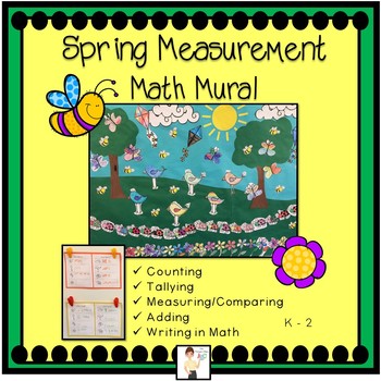 Preview of Spring Measurement & Addition Math Mural
