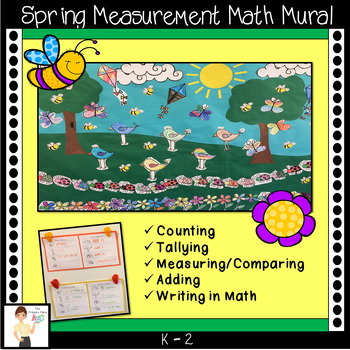 Preview of Spring Measurement & Addition Math Mural