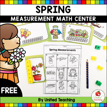 Preview of Spring Measurement Math Center FREE